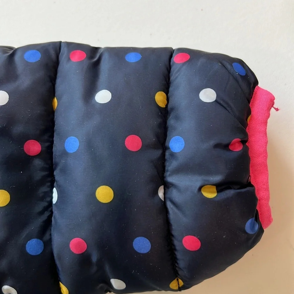 Gap - 6-12m, navy polka dot puffer coat, light weight - Picture 4 of 7
